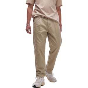 Topman Mens Chino Pant Tapered Fit Textured Chino Soft Cotton Twin Pleat Trouser