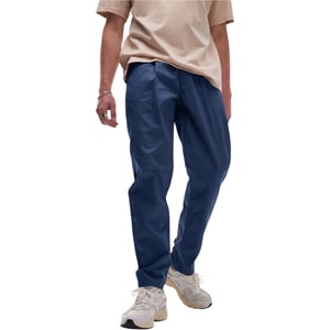 Topman Mens Chino Pant Tapered Fit Textured Chino Soft Cotton Twin Pleat Trouser