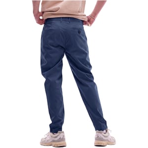 Topman Mens Chino Pant Tapered Fit Textured Chino Soft Cotton Twin Pleat Trouser