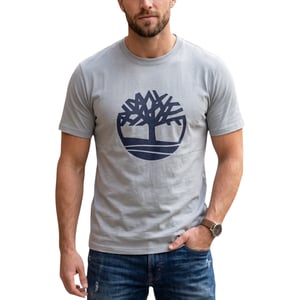 Timberland Mens T Shirts Kennebec River Tree Logo Crew Neck Pullover Summer Top