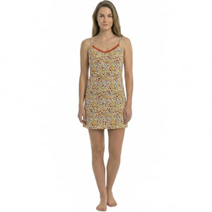 Women's Summer Nightgown with Thin Straps in Cotton KL45300