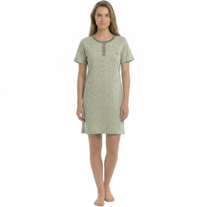 Women's Short-Sleeved Cotton Nightgown KL45000
