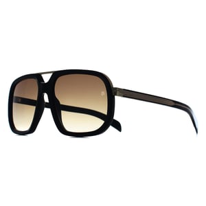 David Beckham Square Mens Black Gold Brown Gradient DB 7101/S