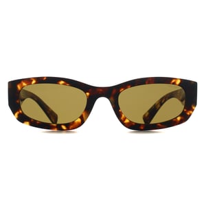 Miu Miu Oval Womens Havana Honey Dark Brown MUB04S