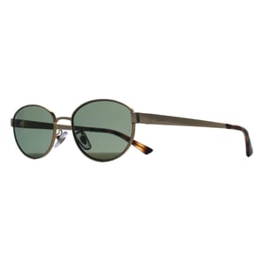 Ray-Ban Oval Womens Arista Gold Dark Green Polarized RB3774D