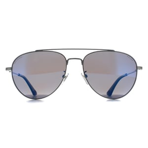 Police Aviator Mens Shiny Palladium Blue Gradient SPLP20E Origins Lite 29