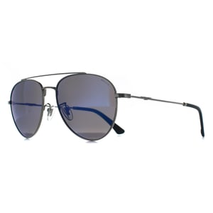 Police Aviator Mens Shiny Palladium Blue Gradient SPLP20E Origins Lite 29