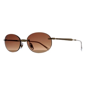 Ray-Ban Oval Womens Arista Gold Brown Gradient RB3767