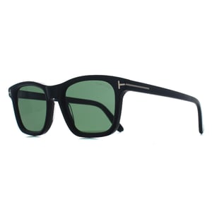 Tom Ford Square Mens Shiny Black Green Barron FT1179