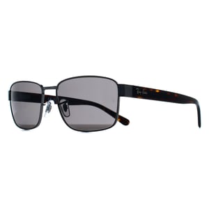 Ray-Ban Rectangle Unisex Gunmetal Havana Dark Grey RB3750