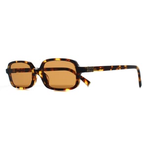 Miu Miu Rectangle Womens Honey Havana Brown MU11ZS