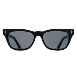 Tom Ford Square Unisex Shiny Black Smoke Grey Penn-02 FT1362