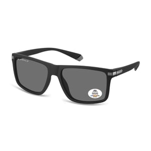 Montana Rectangle Mens Black Grey Polarized MP197
