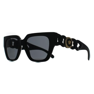 Versace Square Womens Black Dark Grey VE4409