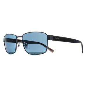 Ray-Ban Rectangle Unisex Gunmetal Havana Grey Blue RB3750