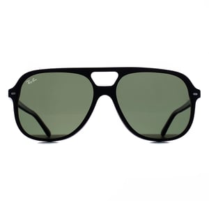 Ray-Ban Square Mens Black G-15 Green Polarized RB2198 Bill