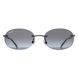 Ray-Ban Oval Womens Silver Grey Gradient RB3767