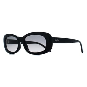 Ray-Ban Oval Womens Black Grey Gradient Polarized RB2221