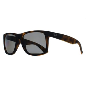 Ray-Ban Rectangle Unisex Matte Havana Dark Grey Polarized RB4165 Justin
