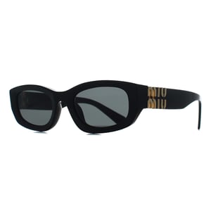 Miu Miu Oval Womens Black Dark Grey MUB04S