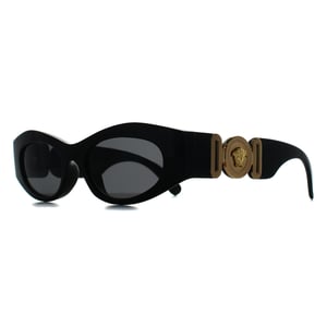 Versace Cat Eye Womens Black Dark Grey VE4480U