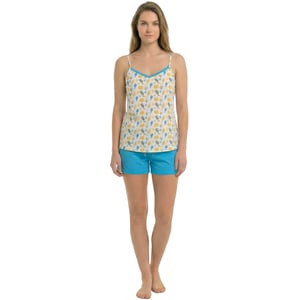 Women's Summer Pajamas with Thin Straps in Cotton KL45200