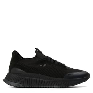 Men's Boss Ttnm Evo Trainers With Signature Detailing in Black