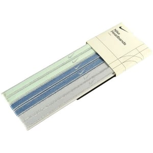 Nike Flex Hair Tie (Pack of 6) (Silver/Blue/Sage)