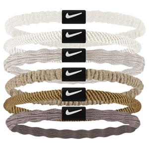 Nike Flex Hair Tie (Pack of 6) (White/Grey/Brown/Beige)