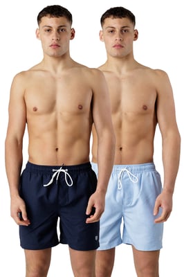 Navy 2-Pack Colour Swim Shorts