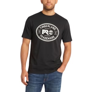 Timberland Pro Trademark Mens Classic Logo T Shirts Summer Crew Neck Top NEW
