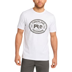 Timberland Pro Trademark Mens Classic Logo T Shirts Summer Crew Neck Top NEW