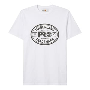 Timberland Pro Trademark Mens Classic Logo T Shirts Summer Crew Neck Top NEW