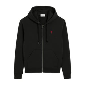 Ami Paris Logo Zip Hoodie
