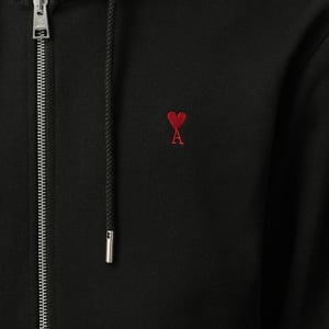 Ami Paris Logo Zip Hoodie