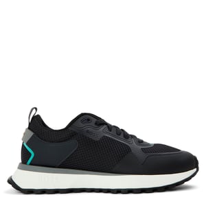 Men's Boss Jonah Breathable Mesh Reflective Trainers in Dark Blue