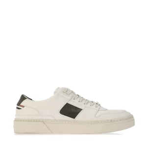Men's Boss Gary Tenn Low Top Lace-Up Sneakers in Open White