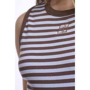 Rino & Pelle Arza.7002624 tanktop blue brown striped