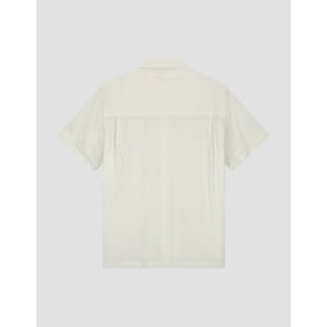 Olaf Textured stripe boxy ss shirt korte mouw overhemden m250301