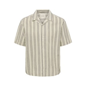 Only & Sons onscruz rlx seersucker resort ss sh 22038003 antique white