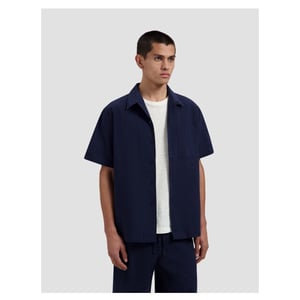 Olaf Seersucker camp shirts korte mouw overhemden m250300