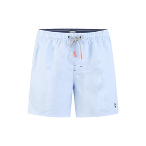 Happy Shorts Heren zwemshort lichtblauw gestreept