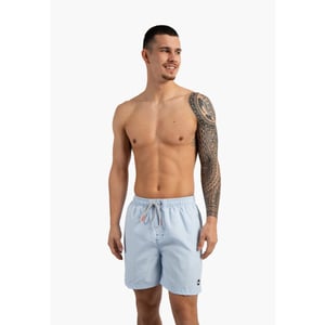 Happy Shorts Heren zwemshort lichtblauw gestreept