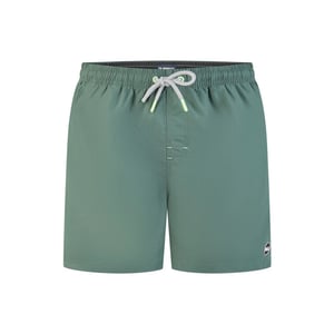 Happy Shorts Heren zwemshort effen kaki