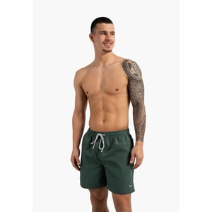 Happy Shorts Heren zwemshort effen kaki