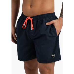 Happy Shorts Heren zwemshort effen donker