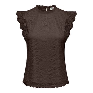 Jacqueline de Yong lotas s/l lace top jrs 15371696 chicory coffee