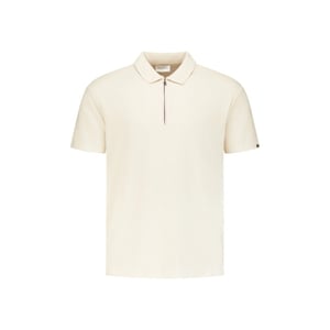 No Excess Polo short sleeve zipper stone