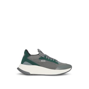 Men's Boss Ttnm Evo Trainers With Signature Detailing in .Open Green