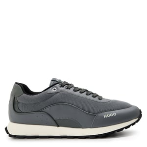 Men's Hugo Icelin Runners Low Top Trainers in Medium Grey